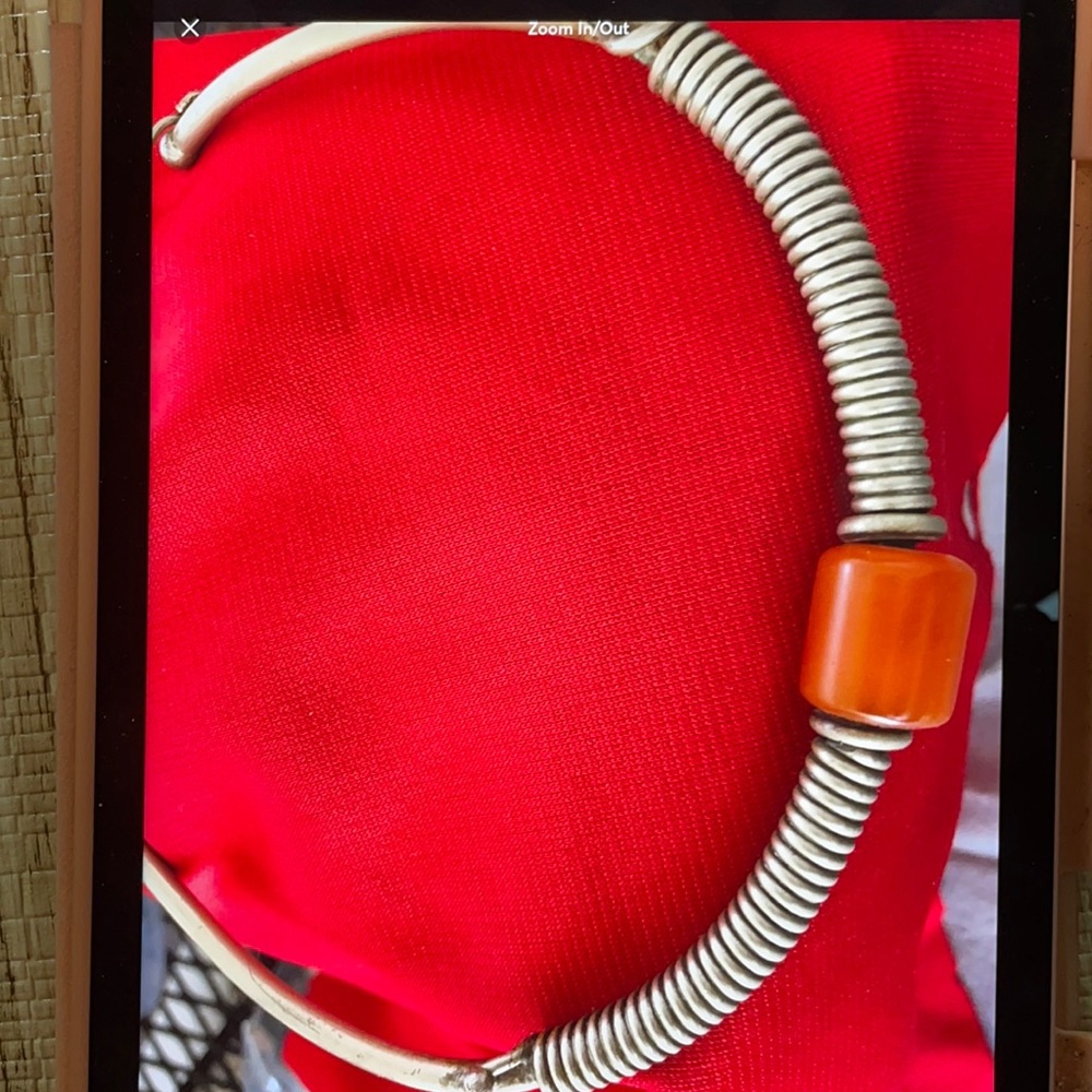Silver & Coral necklace